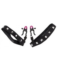 „Garters with clamps“, Strumpfbänder mit Schamlippen-Klemmen